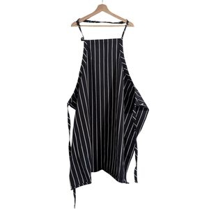 Chef Works Navy Denim Apron with White Stripes